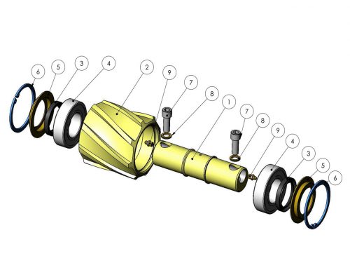 Направляющий ролик EUCA эвкалипт KESLA 25RHII(RHS)